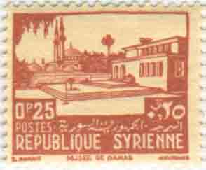 التاريخ السوري المعاصر - طوابع سورية 1940 - مجموعة مناطق أثرية وسياحية