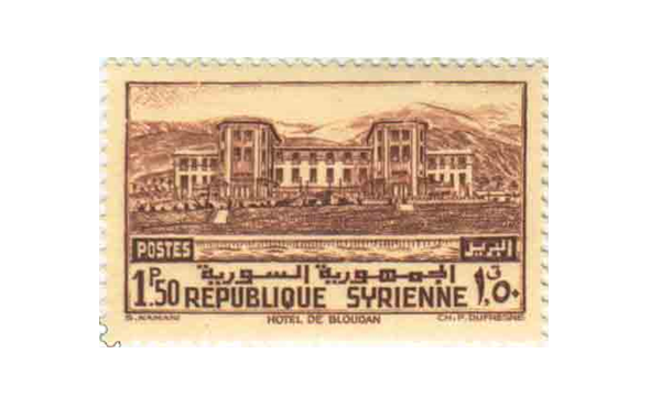 طوابع سورية 1940 - مجموعة مناطق أثرية وسياحية