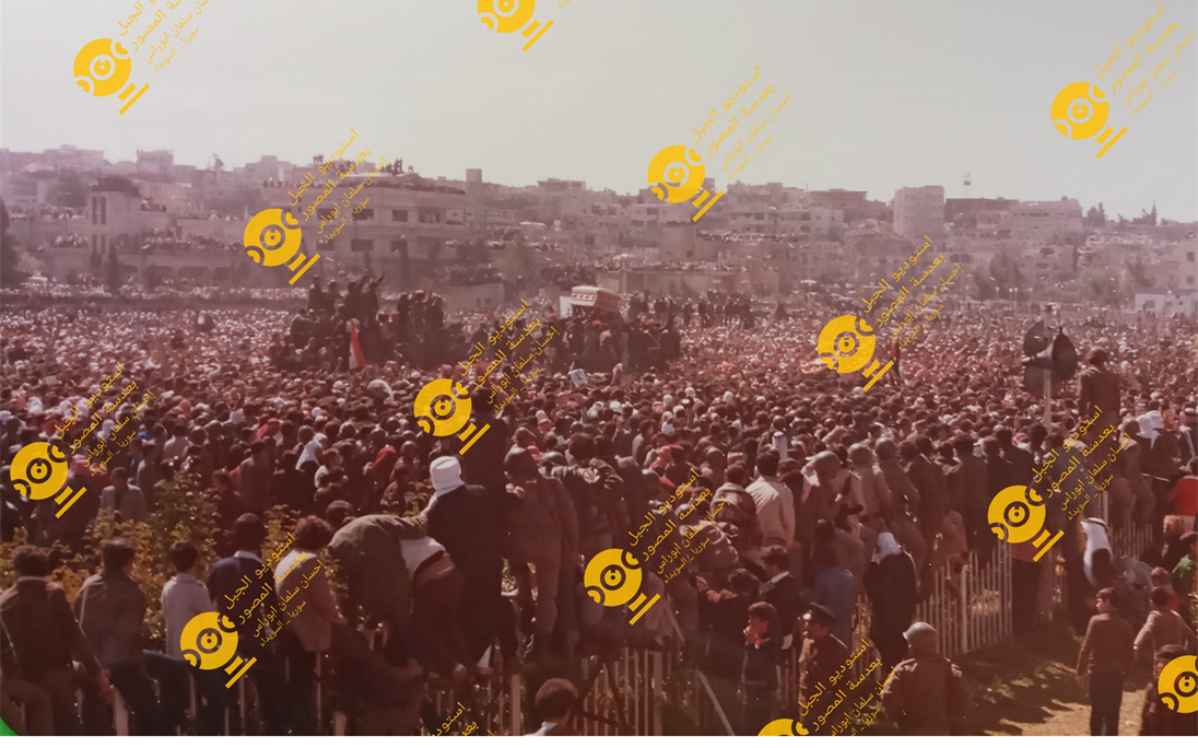 تشييع سلطان الأطرش في السادس والعشرين من آذار عام 1982 (2)