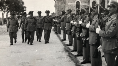 التاريخ السوري المعاصر - جمال الفيصل في حفل تخريج ضباط الاحتياط في حلب 1958 (5)