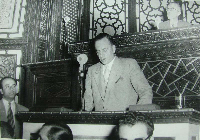 التاريخ السوري المعاصر - عدنان الأتاسي خطيباً في مجلس النواب