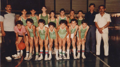 فريق نادي الوحدة الفائز ببطولة الصغار لفرق الدوري العام لكرة السلة عام 1984