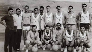 منتخب سورية بكرة السلة المشارك بالدورة العربية الرابعة بالقاهرة عام 1965