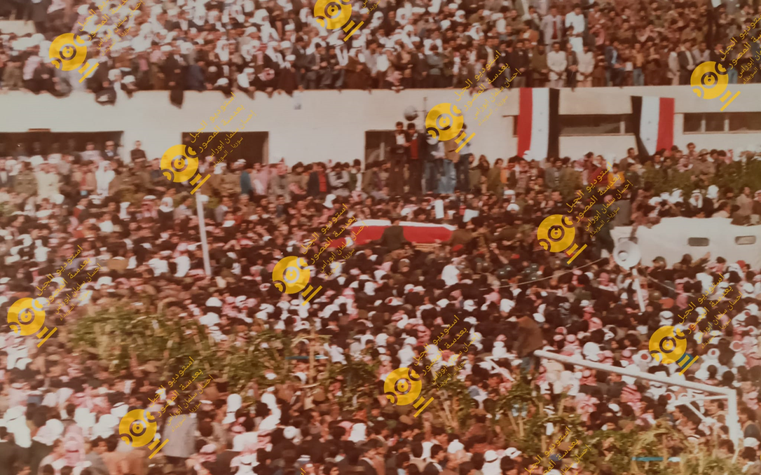 تشييع سلطان الأطرش في السويداء عام 1982 (4)