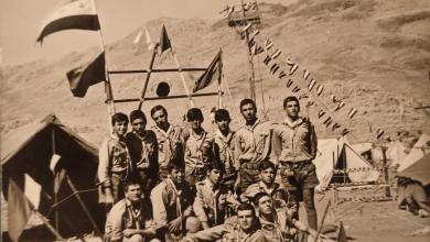 التاريخ السوري المعاصر - كشافة رهط النمر- المعسكر الكشفي العربي التاسع في آب 1970