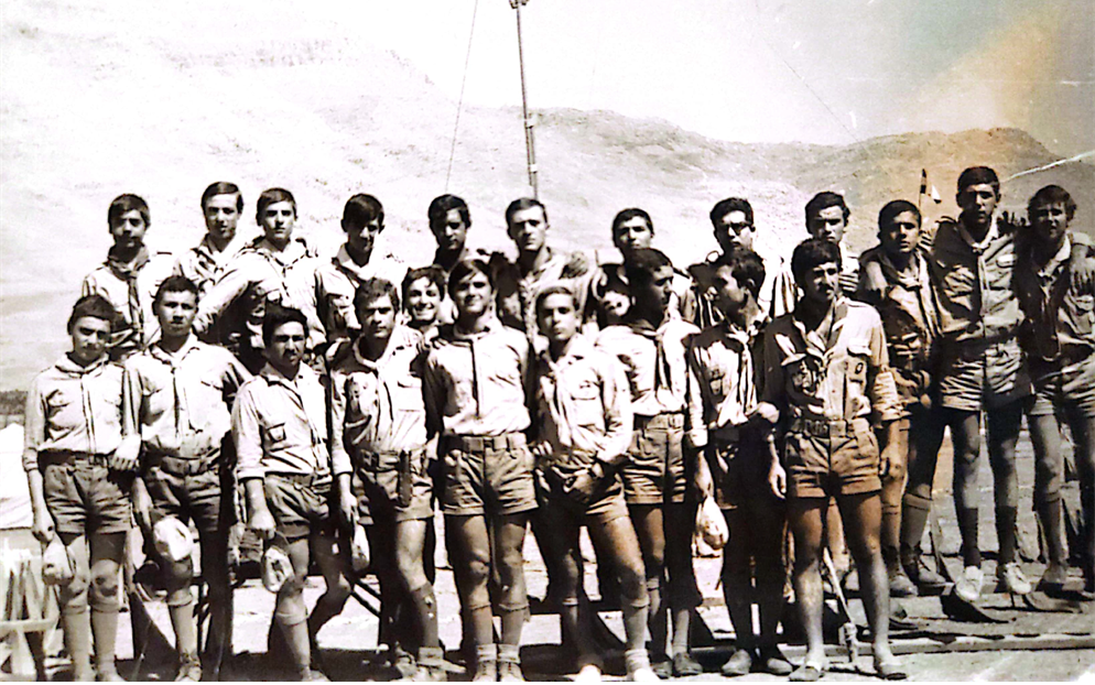 بعثة ثانوية عبد الحميد الزهراوي بحمص في المعسكر الكشفي العربي التاسع عام 1970م