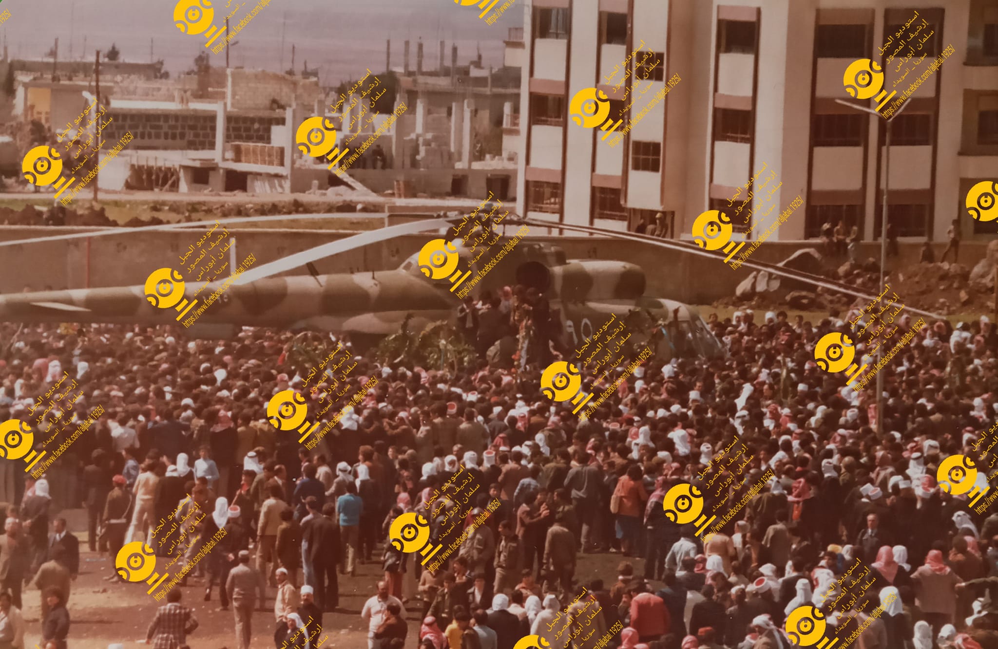 تشييع سلطان الأطرش في السويداء عام 1982 (6)