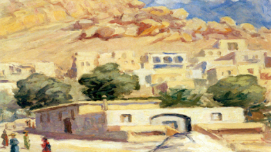 معلولا .. لوحة للفنان محمود حماد  عام 1953 (28)
