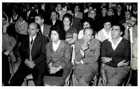 التاريخ السوري المعاصر - محافظ حمص مصطفى رام الحمداني ومراد السباعي عام 1960