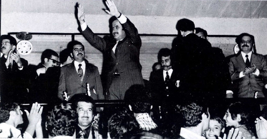 التاريخ السوري المعاصر - حافظ الأسد في نهائي كأس القنيطرة عام 1974