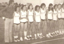 منتخب آنسات سورية بكرة السلة عام 1977