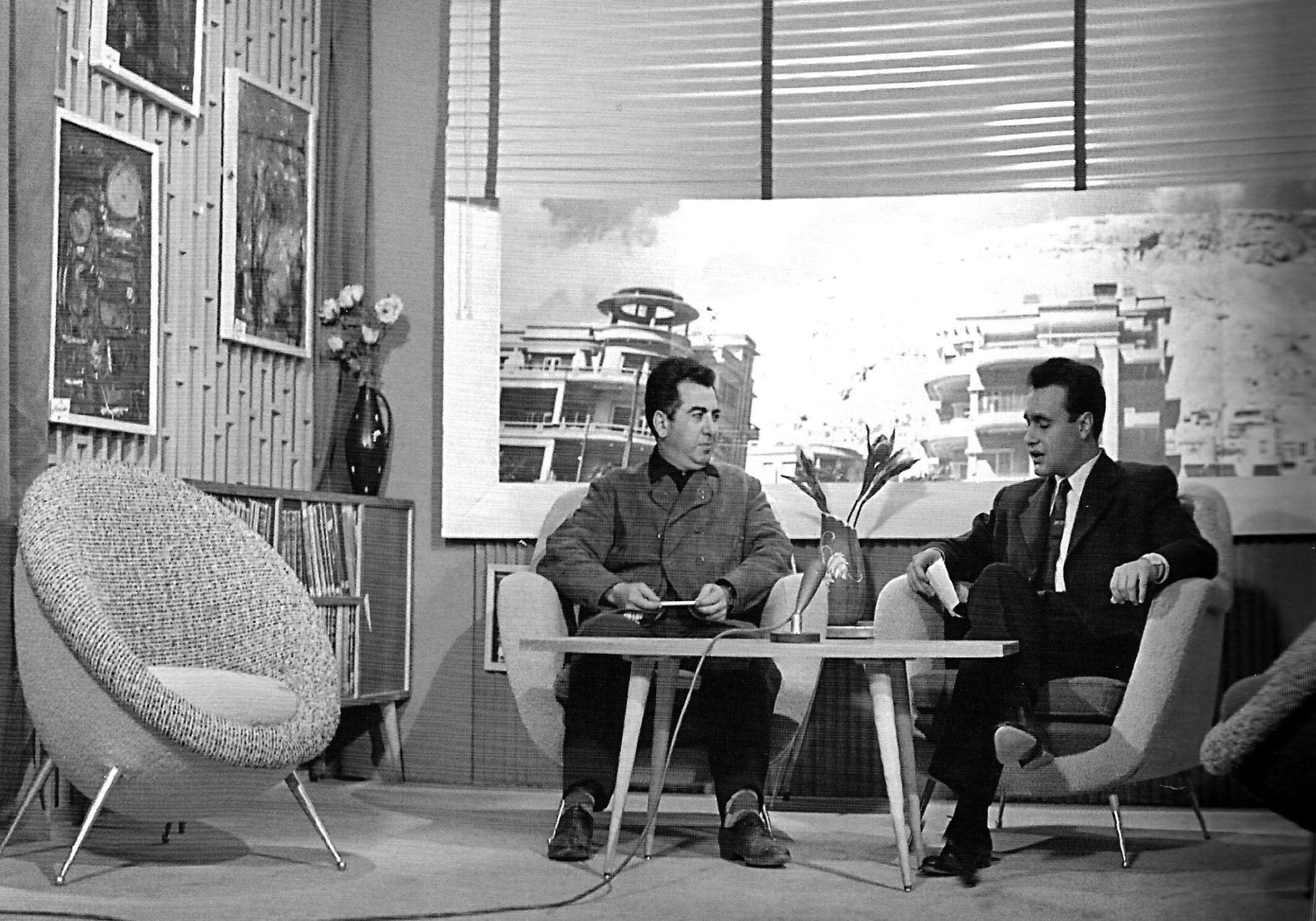 التاريخ السوري المعاصر - خلدون المالح في مقابلة تلفزيونية مع فاتح المدرس في ستينيات القرن العشرين