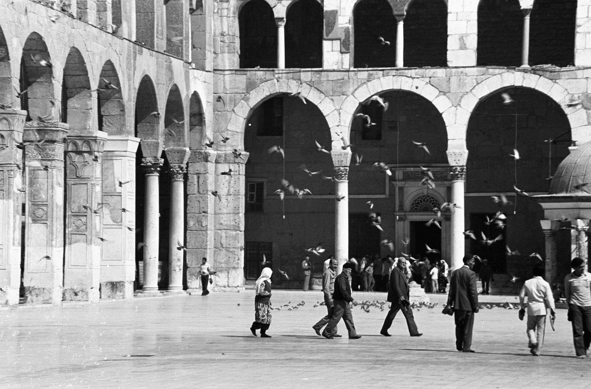 التاريخ السوري المعاصر - صحن مسجد بني أمية عام 1980 (3)
