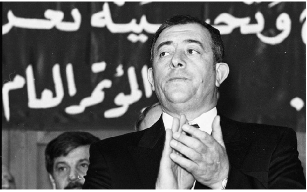 أحمد قبلان في المهرجان الخطابي بمناسبة 8 آذار عام 1991م