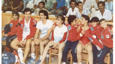 التاريخ السوري المعاصر - لاعبون في الفريق الوطني بالجمباز في دورة ألعاب المتوسط في اللاذقية 1987