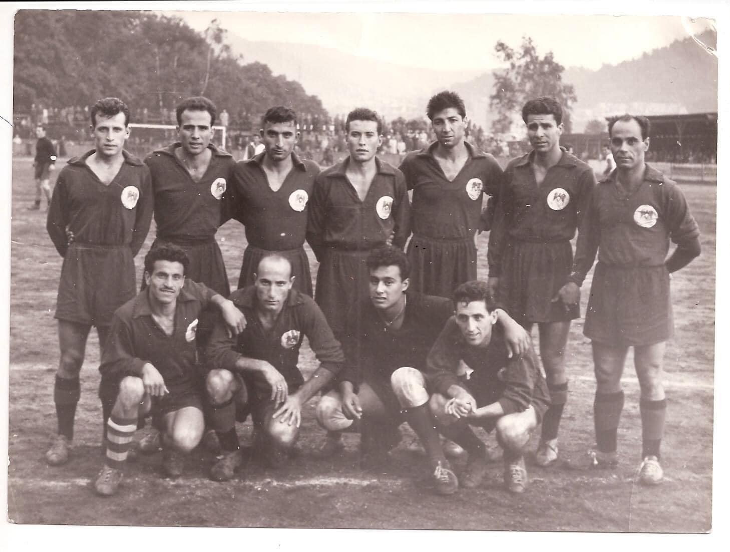 التاريخ السوري المعاصر - منتخب سورية في كرة القدم في منتصف خمسينيات القرن العشرين