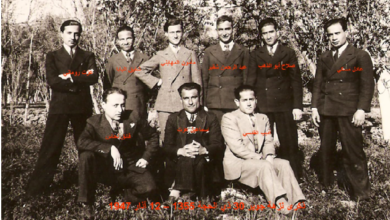 طلاب صف التأهيل في المعهد الطبي في الجامعة السورية عام 1937