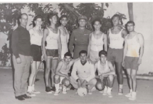 مباراة بكرة الطائرة بين منتخب دمشق المدرسي ونظيره المصري عام 1960م