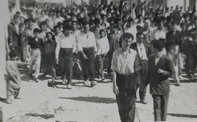 المظاهرة التي خرجت في سلمية احتجاجاً على أحداث العراق عام 1959