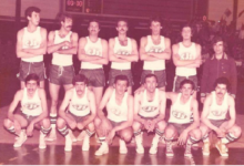 فريق نادي الجلاء لكرة السلة في صالة تشرين عام 1978