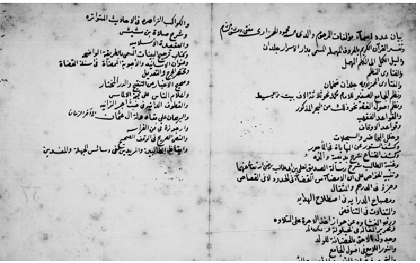 من الأرشيف العثماني- مؤلفات مفتي دمشق الشيخ محمود الحمزاوي