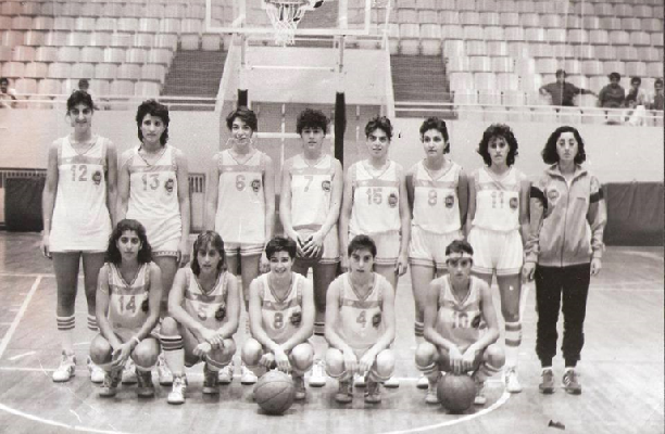 منتخب سورية للآنسات بكرة السلة المشارك بدورة البحر الأبيض المتوسط عام 1987