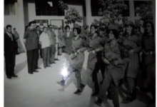 نور الدين الأتاسي وحديثي مراد في عرض طلابي في عام 1968