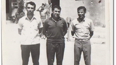 التاريخ السوري المعاصر - لاعبون في نادي الغوطة بدمشق عام 1969