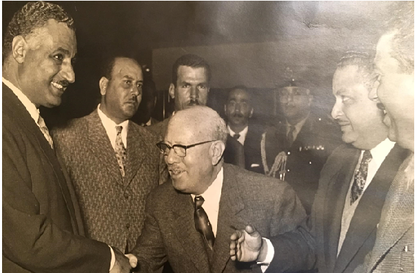 محمد بهجت الكسم مع جمال عبد الناصر 1962