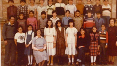 طلاب الصف السادس في مدرسة الأميركان في حلب عام 1980