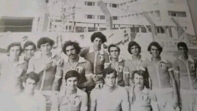 منتخب سورية المدرسي بألعاب القوى في الإسكندرية عام 1975