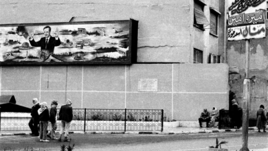 التاريخ السوري المعاصر - ساحة عرنوس بجانب التمثال في دمشق عام 1986