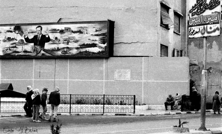 التاريخ السوري المعاصر - ساحة عرنوس بجانب التمثال في دمشق عام 1986