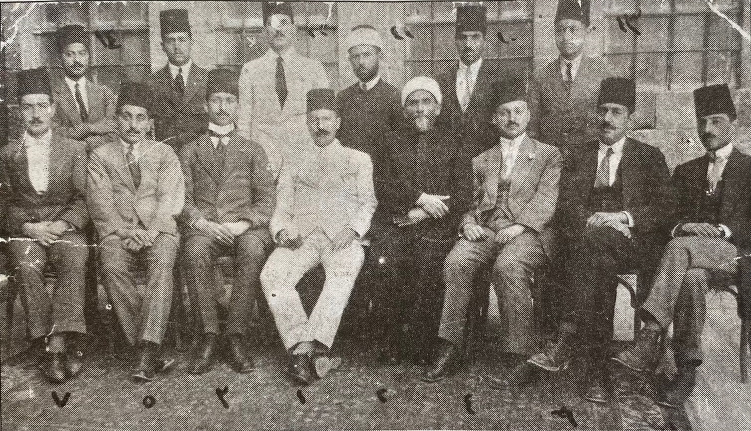 التاريخ السوري المعاصر - مدير ومدرسو مكتب عنبر في دمشق عام 1920م