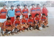 فريق رجال نادي الفرات بكرة القدم المشارك بدورة كأس المحافظ في الرقة عام 1988