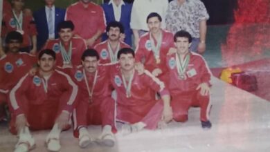 فريق نادي الشباب بكرة اليد في الرقة عام 1982م