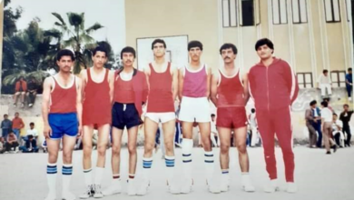 التاريخ السوري المعاصر - فريق كرة السلة في نادي الشباب في الرقة عام 1985م