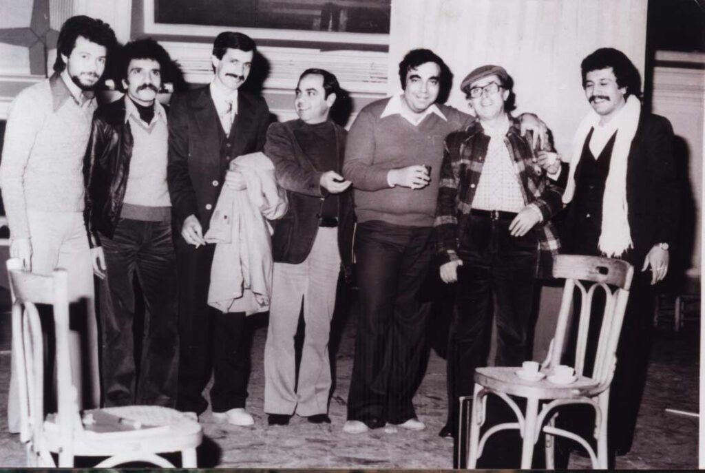 التاريخ السوري المعاصر - مجموعة من الفنانين المشاركين في تمثيلية الورقة الأخيرة عام 1981