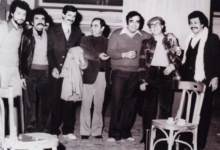 مجموعة من الفنانين المشاركين في تمثيلية الورقة الأخيرة عام 1981