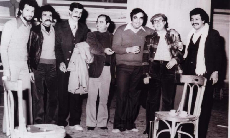 التاريخ السوري المعاصر - مجموعة من الفنانين المشاركين في تمثيلية الورقة الأخيرة عام 1981