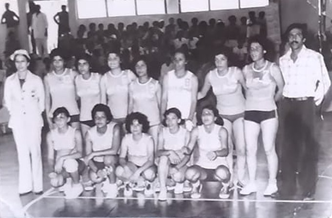 التاريخ السوري المعاصر - منتخب سيدات سورية في البطولة العربية المدرسية في ليبيا عام 1977