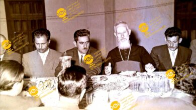 التاريخ السوري المعاصر - راعي كنيسة يسوع الملك وسلامة عبيد مدير المعارف في السويداء عام 1958م