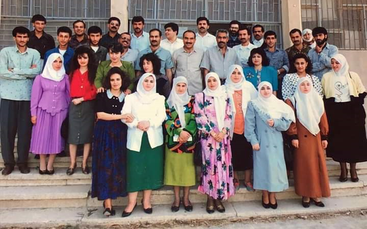 التاريخ السوري المعاصر - الهيئة التعليمية لثانوية المعري في الرقة عام 1992م