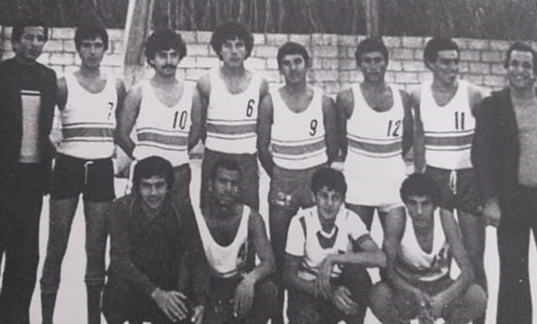 التاريخ السوري المعاصر - فريق كرة السلة في نادي الفرات بالرقة عام 1981م