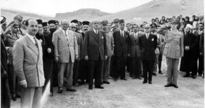 التاريخ السوري المعاصر - الإحتفال بوضع حجر الأساس لمستشفى يبرود عام 1956