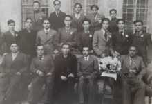 التاريخ السوري المعاصر - أعضاء الفرقة القومية في المدرسة الشرقية في حلب عام 1937م