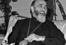 المطران هيلاريون كبوجي في دمشق عام 1988