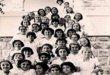طالبات مدرسة الفرانسيسكان بحلب في ستينيات القرن العشرين