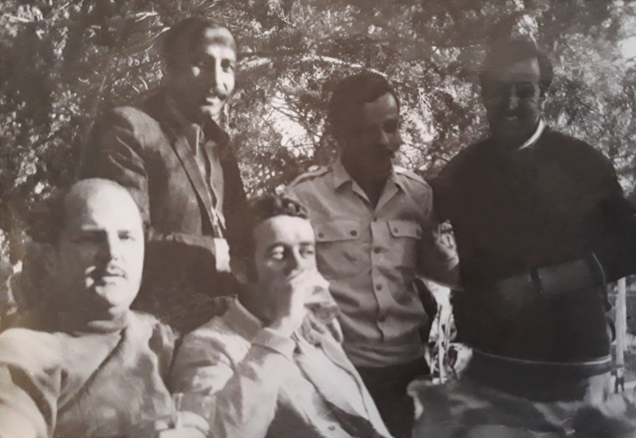 التاريخ السوري المعاصر - مدرسون في مدرسة كفرسوسة عام 1972
