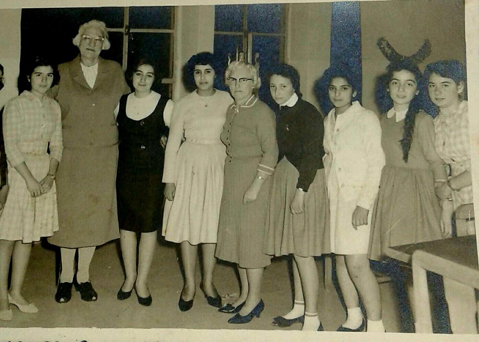 التاريخ السوري المعاصر - طلاب المرحلة الثانوية في مدرسة الأميركان في حلب عام 1962